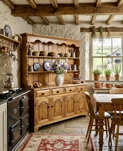 Vintage solid pine welsh - solid,
